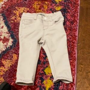 Zara baby girl grey jeans 3-6 EUC